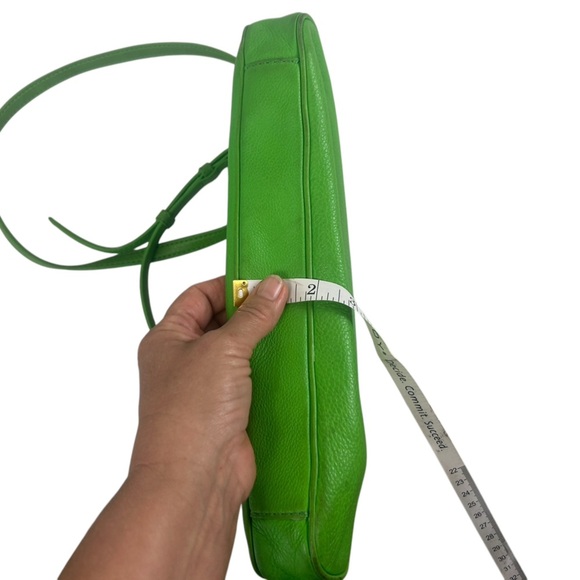 Kate Spade Cobble Hill Marsala FoldOver Convertible Crossbody Bag Green Leather - Picture 14 of 15